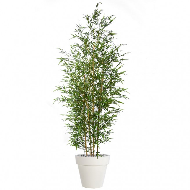 Planta semi-artificiala Ila, Bamboo Bush Green - 240 cm